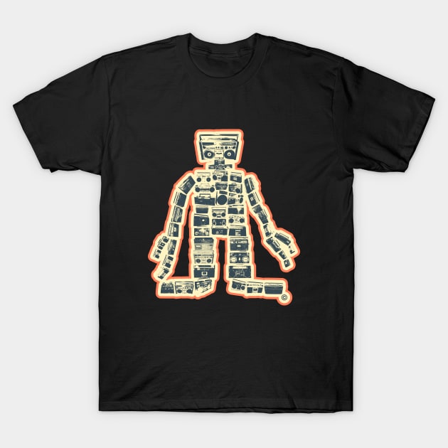 „Boombastic Giant“.  Gigantic Hip Hop Robot. Boombox Monster. T-Shirt by Boogosh